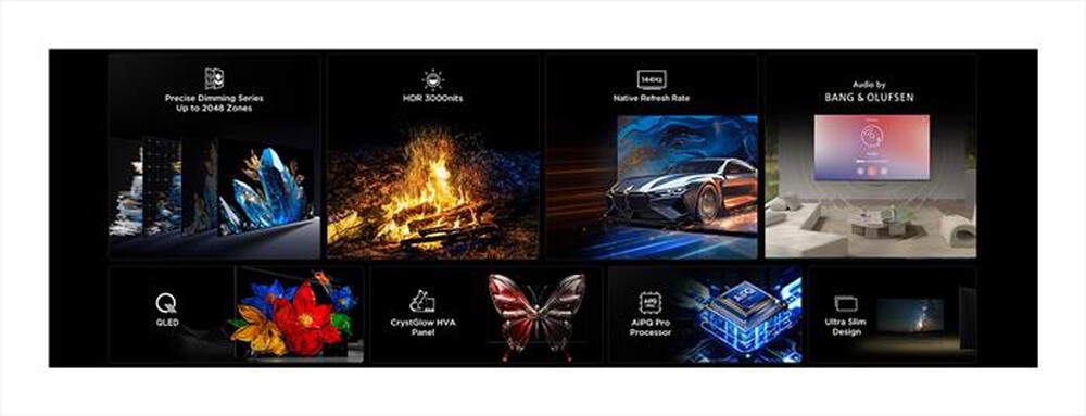 "TCL - Smart TV MINI LED UHD 4K 65\" 65C79K-Metallic"