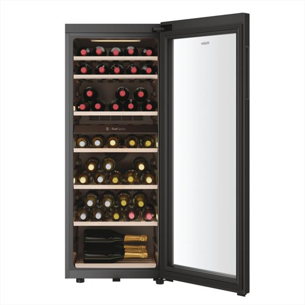 "HAIER - Cantinetta HWS77GDAU1 Classe G 77 bottiglie-Nero"
