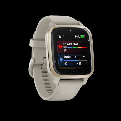 GARMIN - Smart Watch VENU SQ 2, MUSIC,-FRENCH GRAY