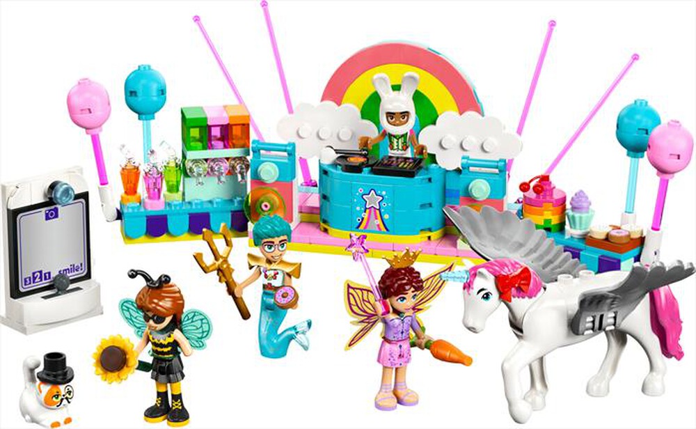 "LEGO - PARTY IN COSTUME CON UNICORNO E FATINA-,"