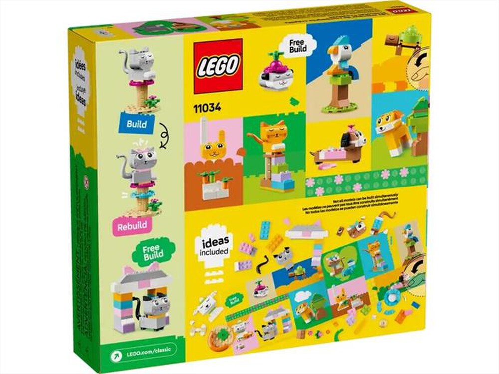 "LEGO - CLASSIC Animali domestici creativi - 11034-Multicolore"