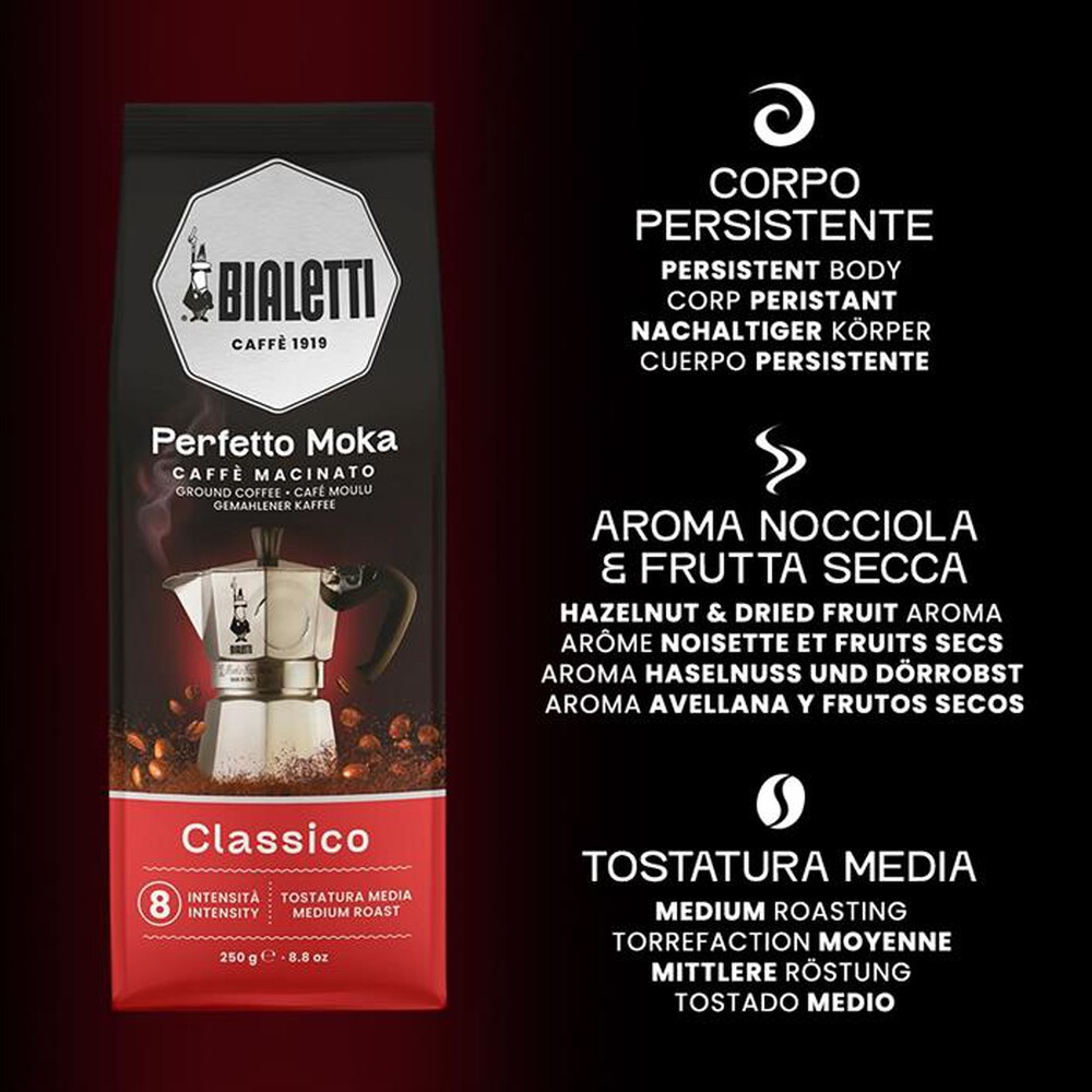 Immagine del prodotto BIALETTI - PERFETTO MOKA CLASSICO BIA250G-Nero