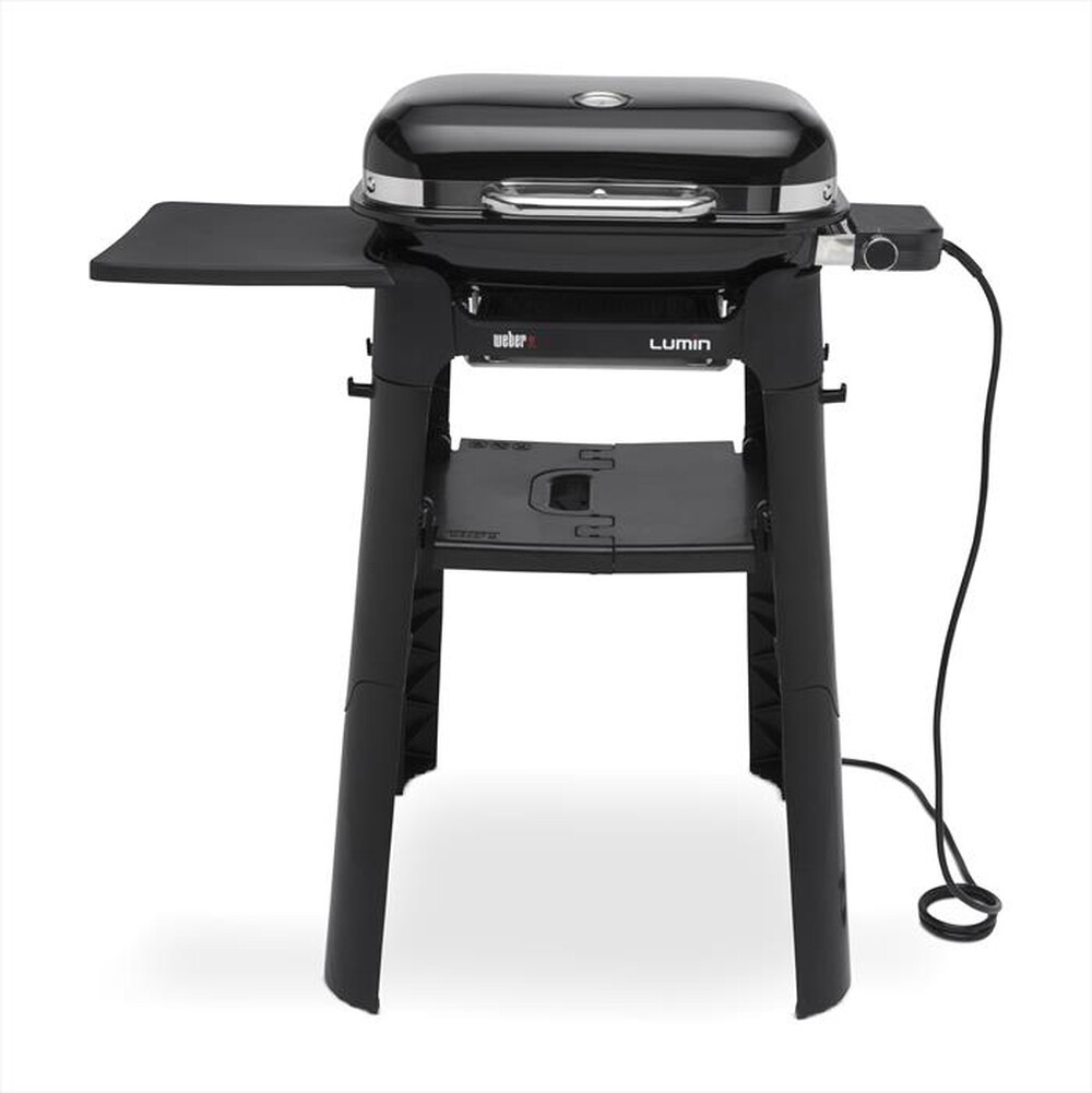 "WEBER - LUMIN COMPACT CON STAND BARBECUE ELETTRICO-nero"