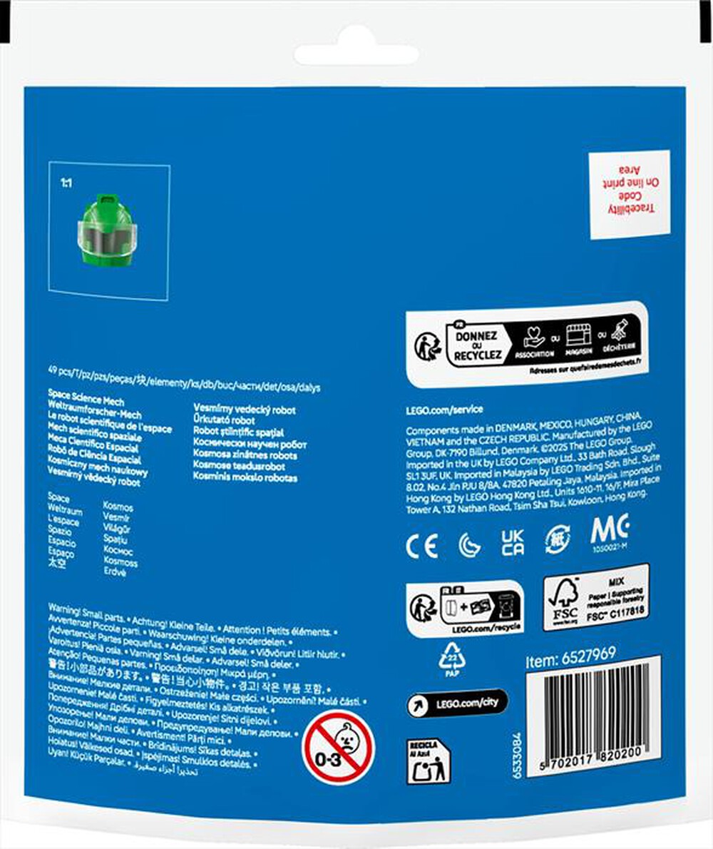 Immagine del prodotto LEGO - RECRUITMENT BAGS Mech scientifico spaziale 30694