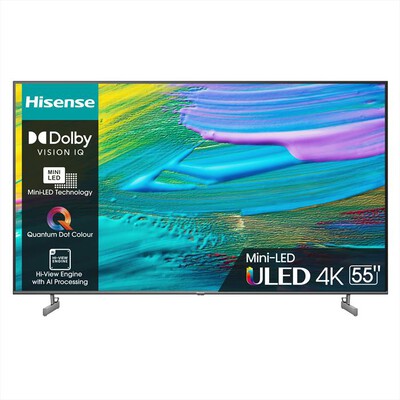 HISENSE - Smart TV MINI LED UHD 4K 55" 55U69KQ-Metal Dark Grey