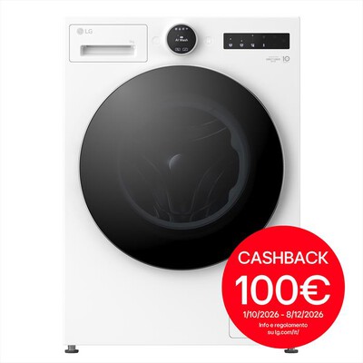 LG - Lavatrice AI DD F4X9009TWCE 9 Kg Classe A-Ivory White