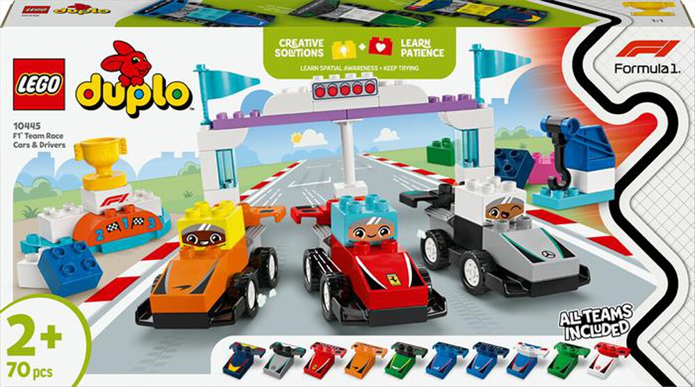 Immagine del prodotto LEGO - DUPLO Town Auto da corsa e piloti Team F1&reg; 10445