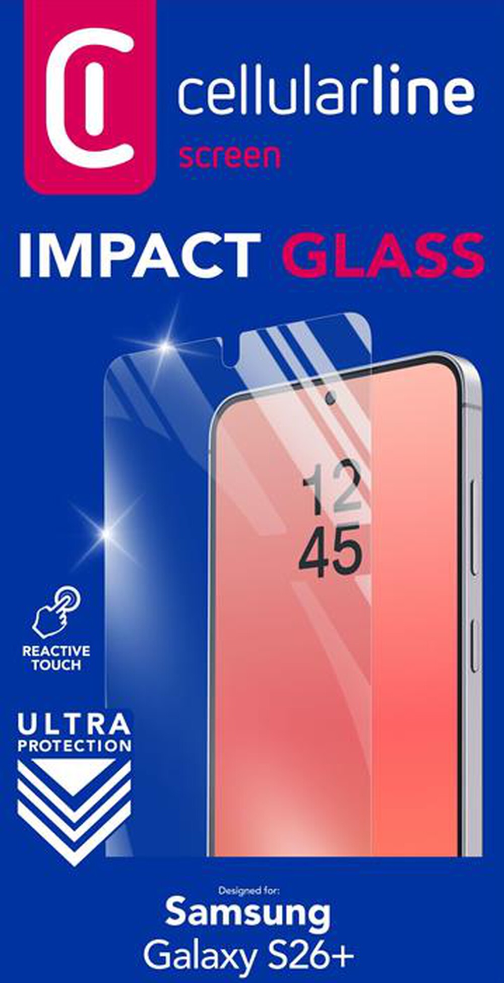 Immagine del prodotto CELLULARLINE - Vetro temperato sottile per GALAXY S26+-Trasparente