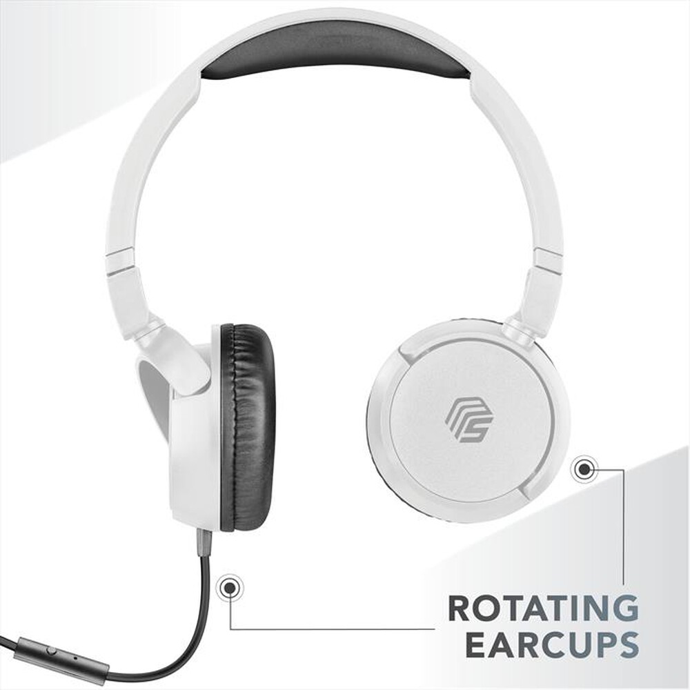 Immagine del prodotto CELLULARLINE - Cuffie a padiglione chiuso MUSICSOUNDFULLCW-Bianco
