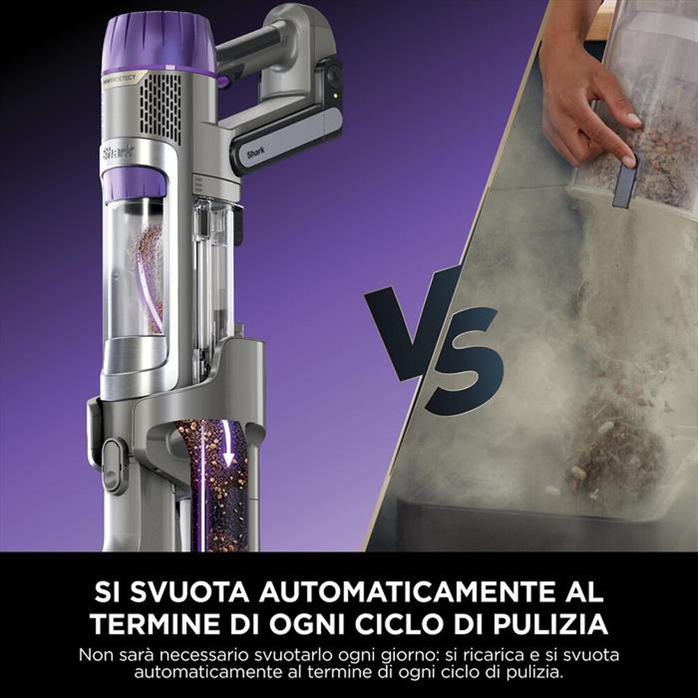"SHARK - SCOPA ELETTRICA SENZA FILO DETECT PRO MAX AUTOEMPT-Grigio"