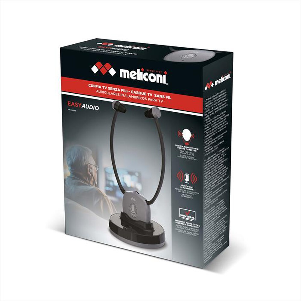 Immagine del prodotto MELICONI - CUFFIA TV EASY AUDIO-Nero