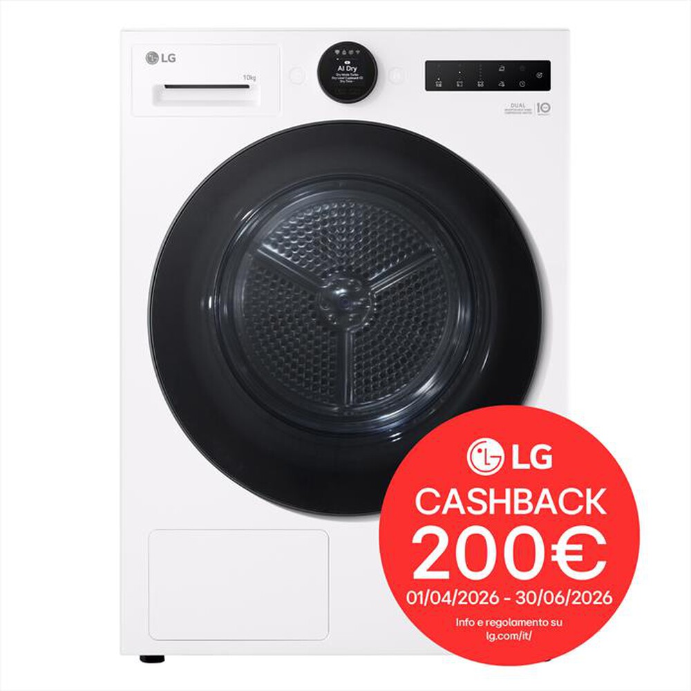 Immagine del prodotto LG - Asciugatrice RHX7010TWB 10Kg Classe C-Bianco