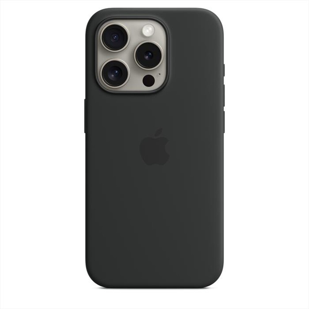 "APPLE - Custodia MagSafe silicone iPhone 15 Pro-Nero"