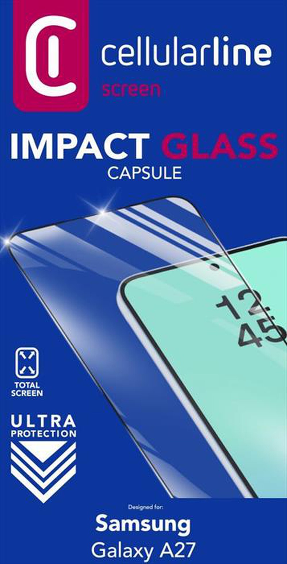 Immagine del prodotto CELLULARLINE - Pellicola IMPACT GLASS per Galaxy A27-Trasparente