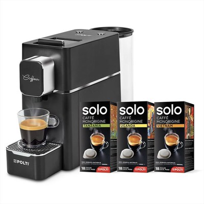 POLTI - Macchina da caffè Coffea S15B + 54 CIALDE-Nero