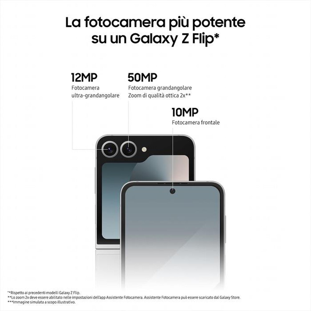 Immagine del prodotto SAMSUNG - Galaxy Z Flip6 12+256GB-Silver Shadow