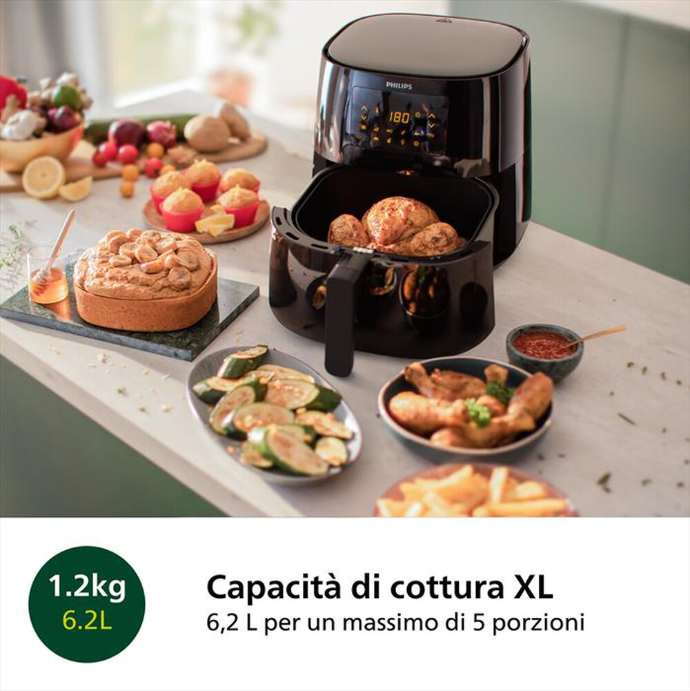 "PHILIPS - FRIGGITRICE AIRFRYER SERIE 3000 DA 6.2L HD9270/96"