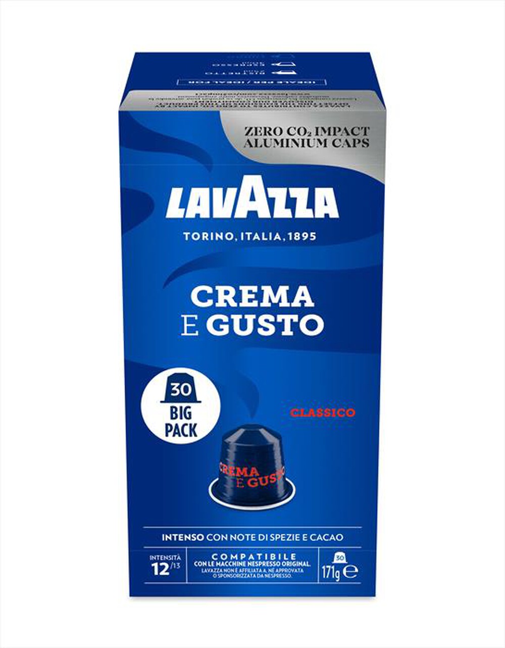Immagine del prodotto LAVAZZA - Crema & Gusto Classico - 30 caps-Blu