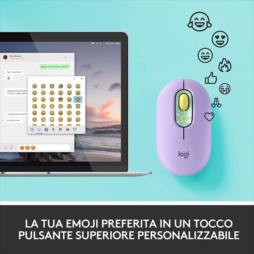"LOGITECH - POP Mouse-Daydream"