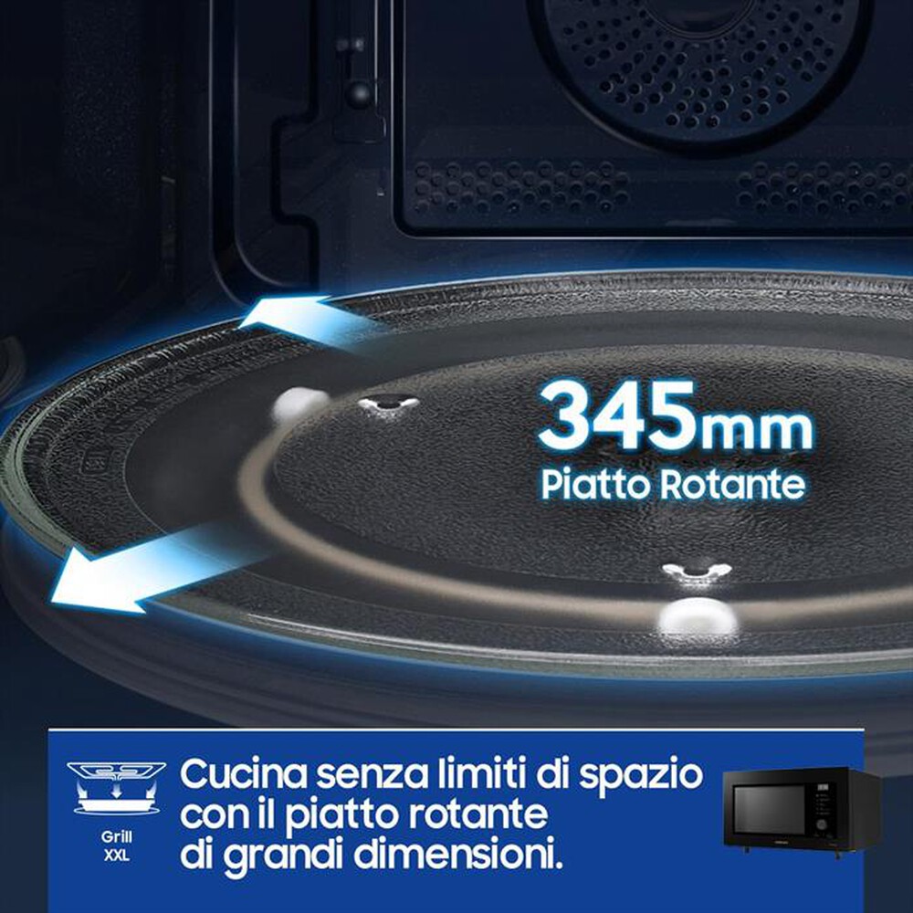"SAMSUNG - Forno microonde MC32DG7646KKE1-VETRO NERO"