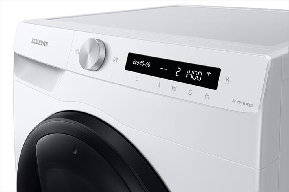 "SAMSUNG - Lavatrice WW90T554DAW/S3 ADDWASH AI CONTROL 9Kg-BIANCO CON OBLO' Shiny Black"
