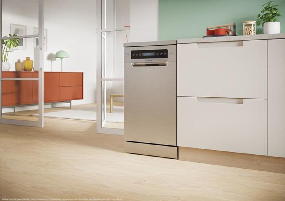"CANDY - Lavastoviglie CF0C7SB0FX Classe C 10 coperti-Acciaio inossidabile"