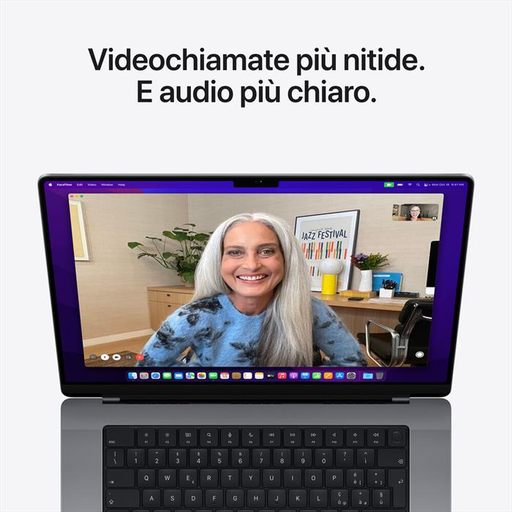 Immagine del prodotto APPLE - MacBook Pro 16" M1 Pro 10-core 16-core 512GB SSD-Grigio Siderale