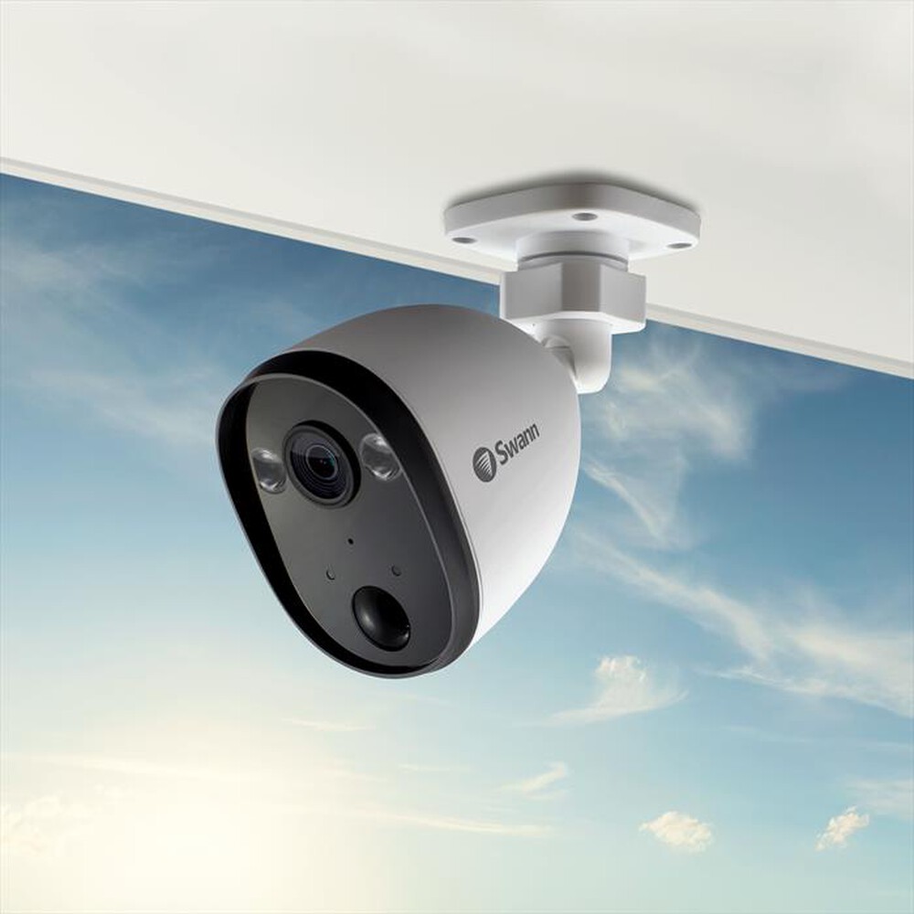 "SWANN - SPOTCAM FULL HD CON LUCE ESTERNO 2 PACK-White"