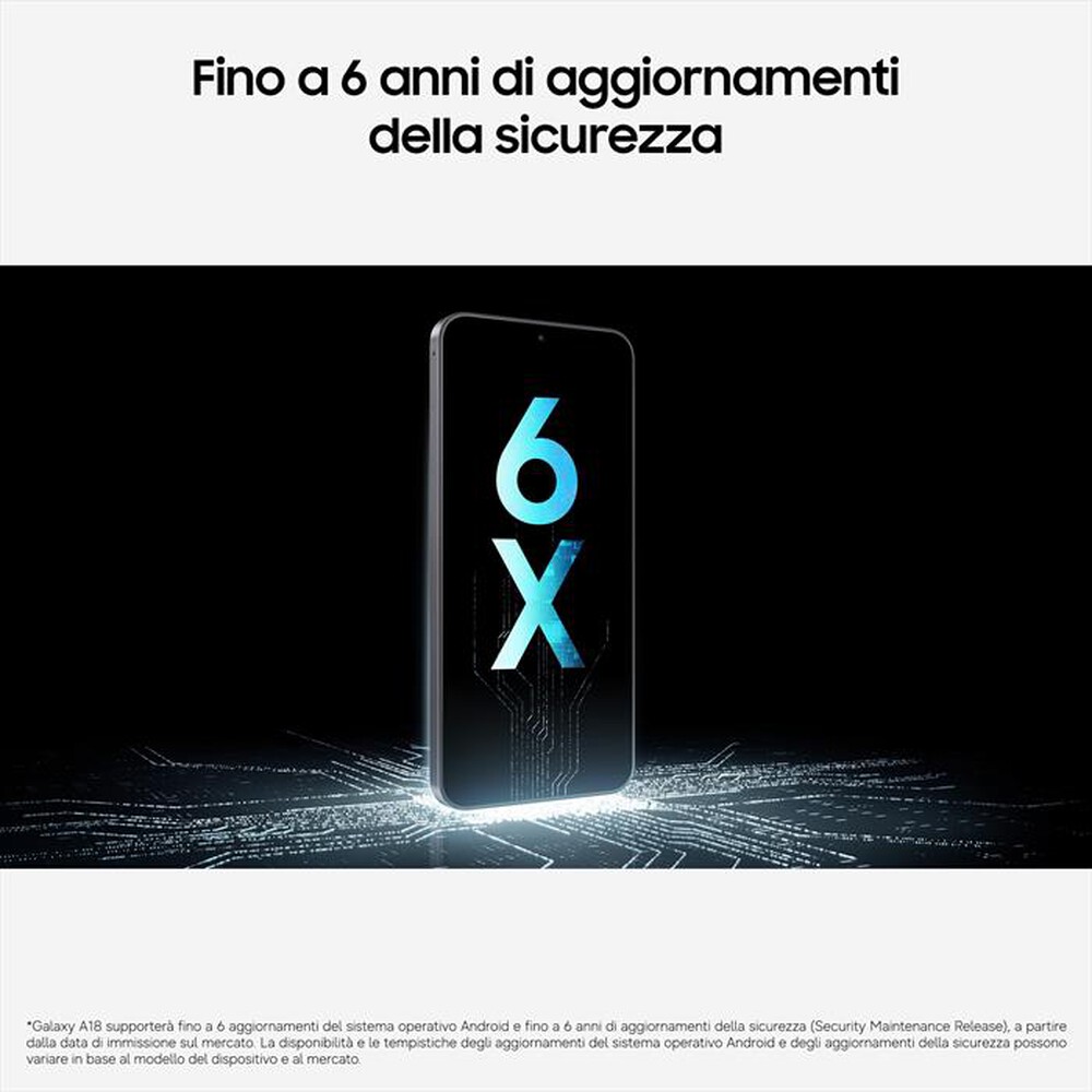 Immagine del prodotto SAMSUNG - Smartphone GALAXY A18 LTE 128GB-Silver