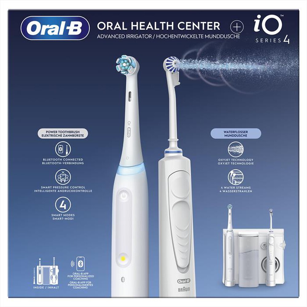 "ORAL-B - Spazzolino + idropulsore HEALTH CENTER-Bianco"