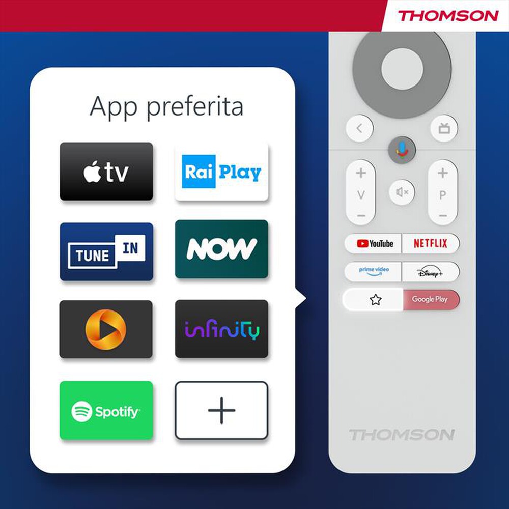 "THOMSON - Smart TV LED UHD 4K 55\" 55UA5S13W-Bianco"