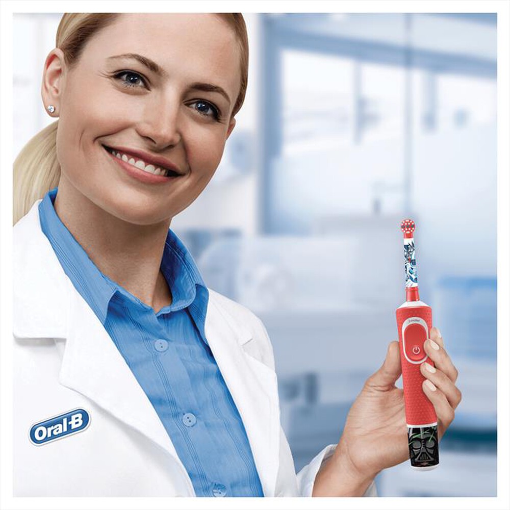 "ORAL-B - Spazzolino elettrico Kids Star Wars-Rosso"