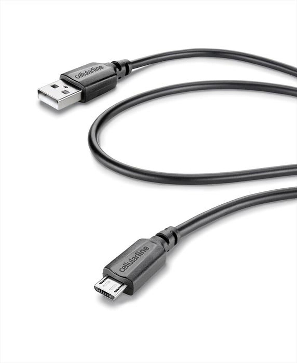 "CELLULARLINE - USBDATACABMICROUSB MICROUSB-USB DATA-Nero"