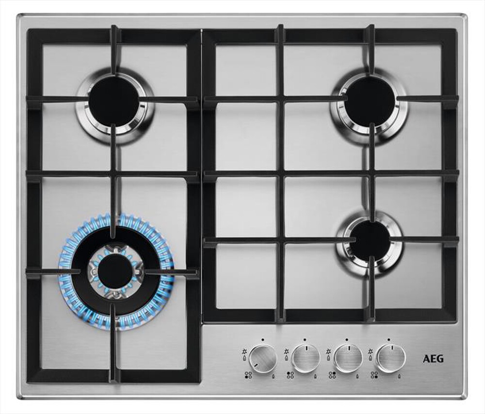 Immagine del prodotto AEG - Piano cottura a gas HGB64400SM 4 fuochi 59,4cm-Inox