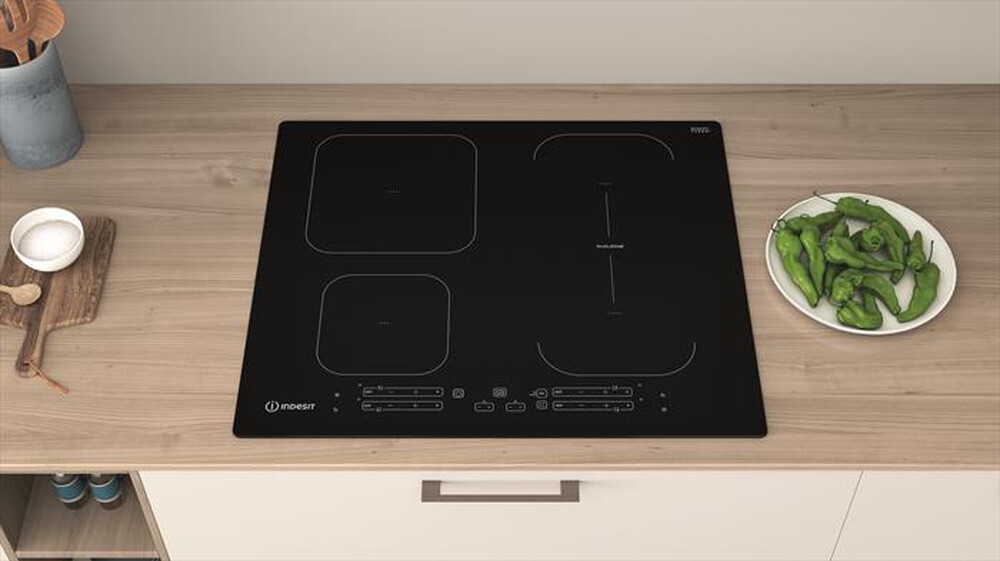 "INDESIT - Piano cottura induzione IB 65B60 NE 59 cm-Nero"