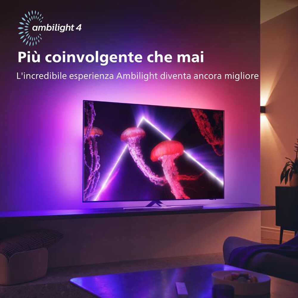 Immagine del prodotto PHILIPS - Ambilight Smart TV OLED UHD 4K 55" 55OLED807/12-Silver