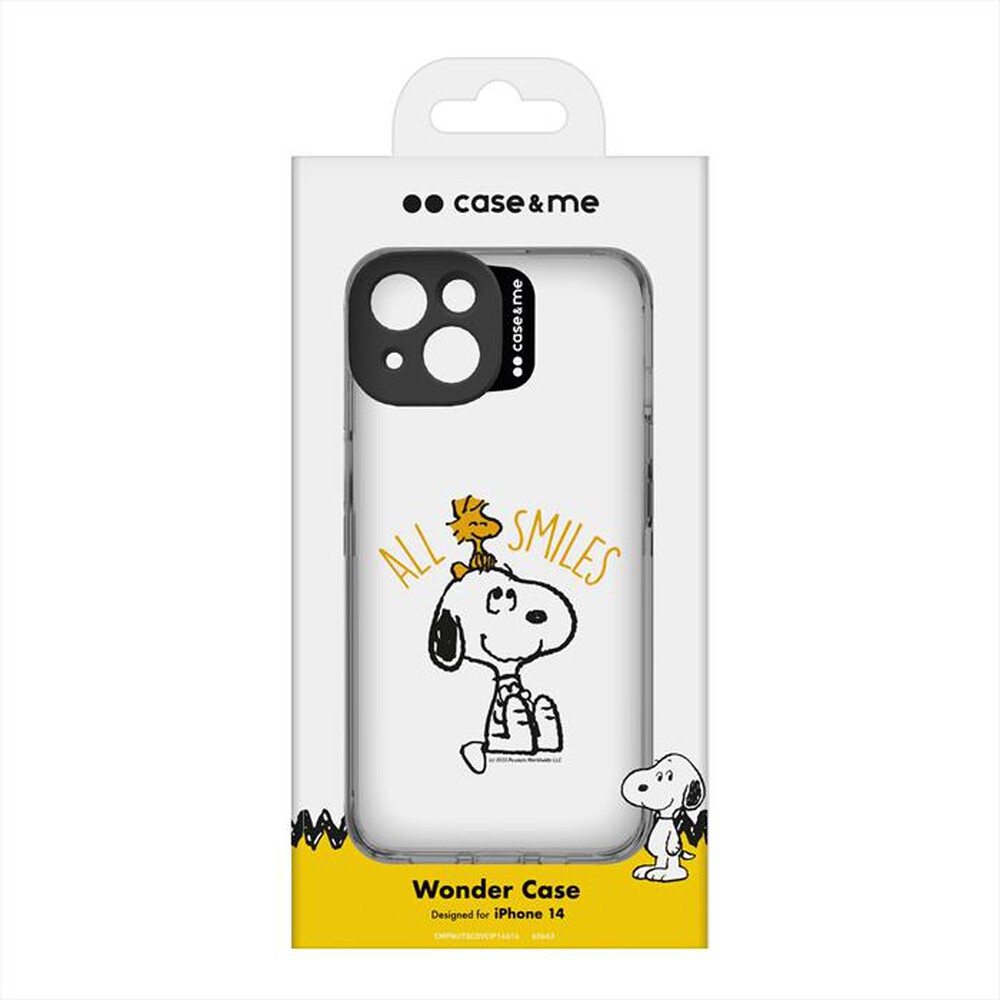 "CASEME - Cover CMPNUTSCOVCIP14614 per iPhone 14-Trasparente"