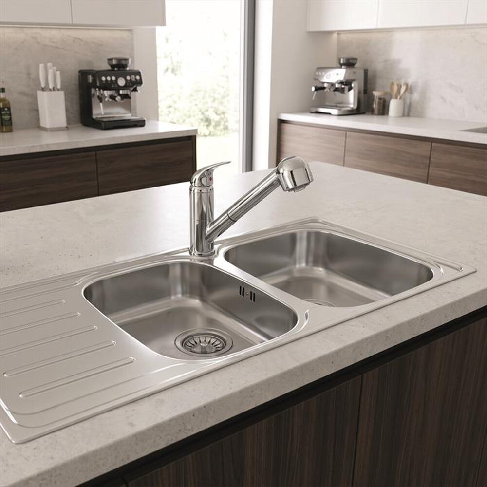 Immagine del prodotto GLEM GAS - Lavello 2 vasche MET162DX-Inox