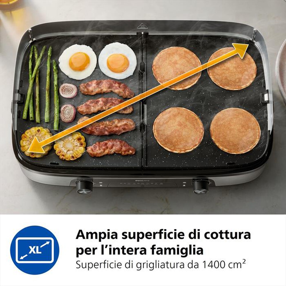 Immagine del prodotto PHILIPS - Grill da tavolo Serie 5000 HD6222/90-Alluminio