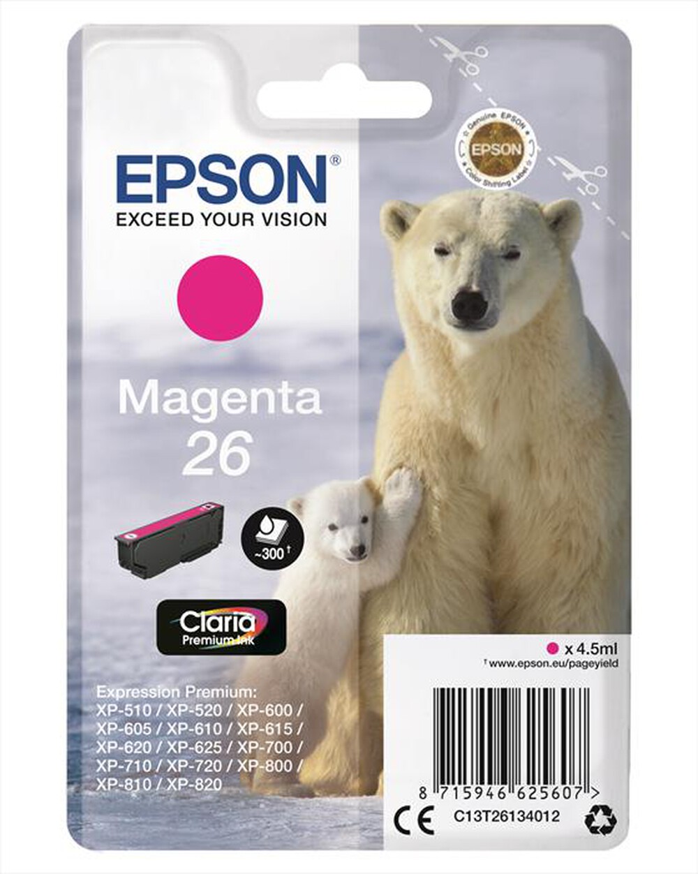 "EPSON - C13T26134022-Magenta"