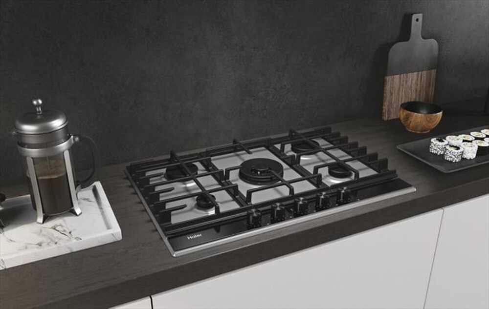 Immagine del prodotto HAIER - Piano cottura a gas HAHG7W5XH 74,5 cm-Acciaio inossidabile