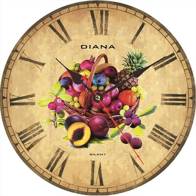 ELITE-DIANA - Orologio da parete 141 310 F-FRUTTA