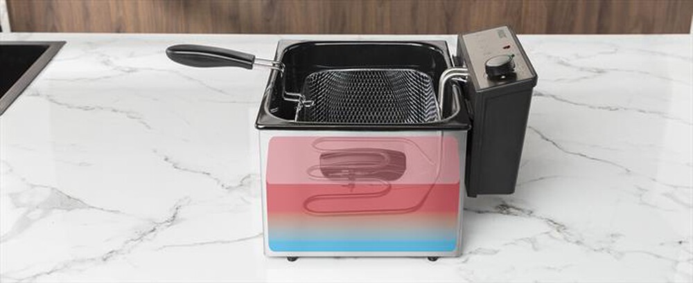 Immagine del prodotto PRINCESS - Friggitrice a olio 5lt 185000-NERO/ACCIAIO