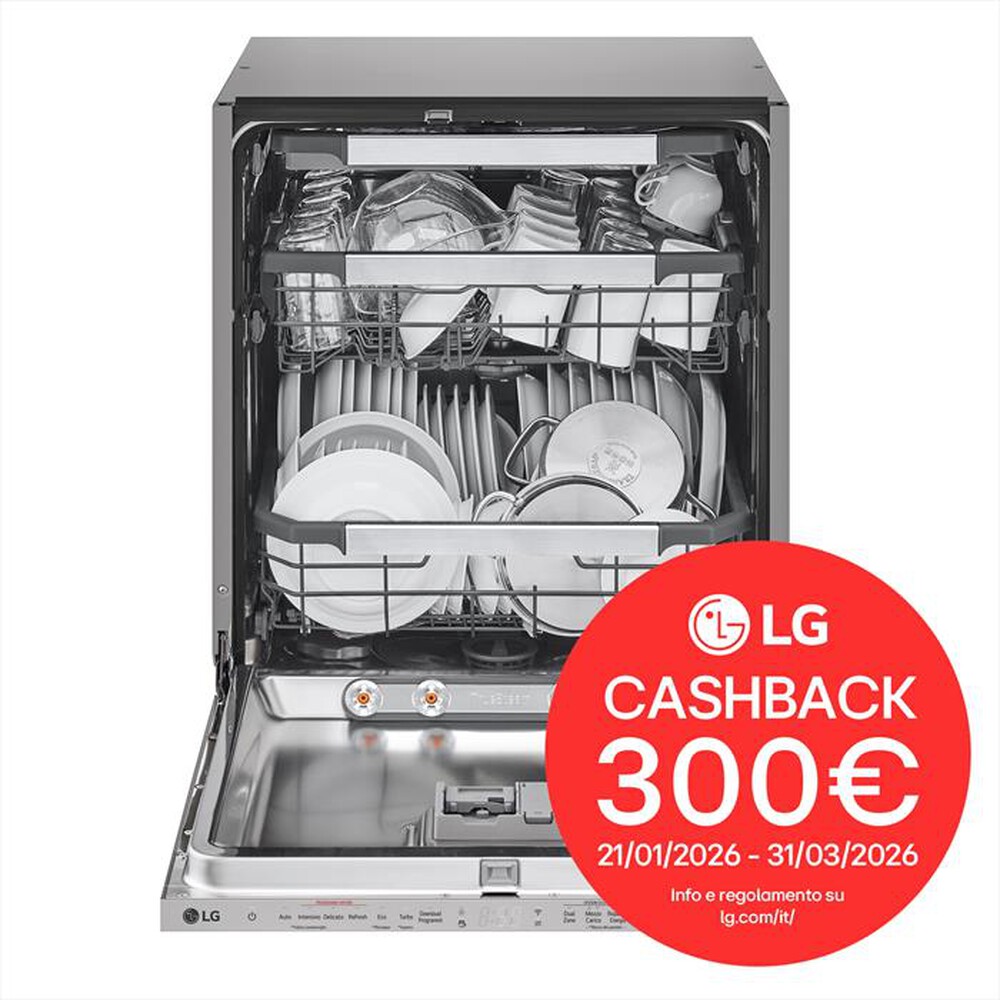 Immagine del prodotto LG - Lavastoviglie DB597TXS  Classe A-20% 14coperti-Noble Steel
