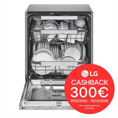 LG - Lavastoviglie DB597TXS  Classe A-20% 14coperti-Noble Steel