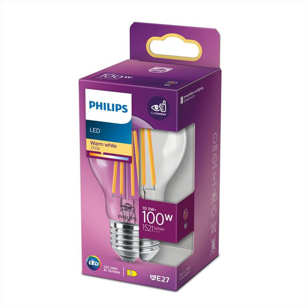 "PHILIPS - Lampada a LED GOCCIA FIL.E27 100W CLD-White"