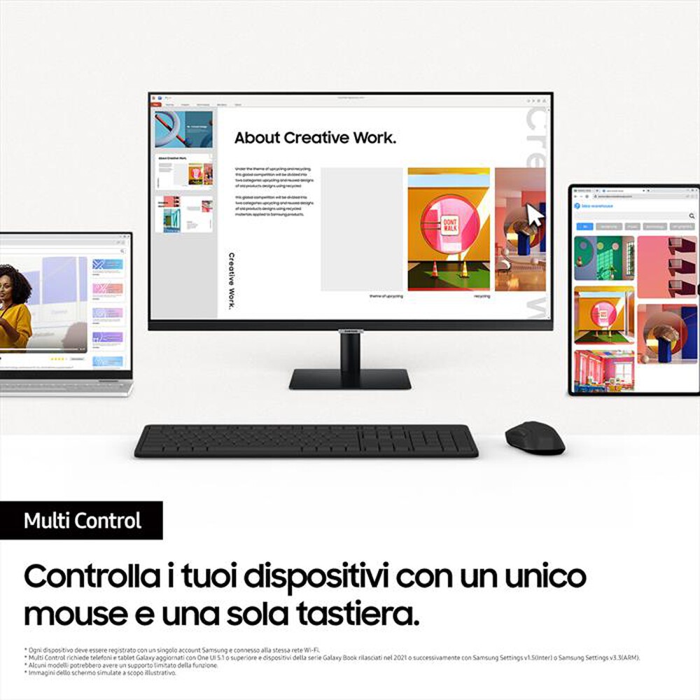 "SAMSUNG - SMART Monitor LED M7 M70D DA 32'' UHD FLAT"