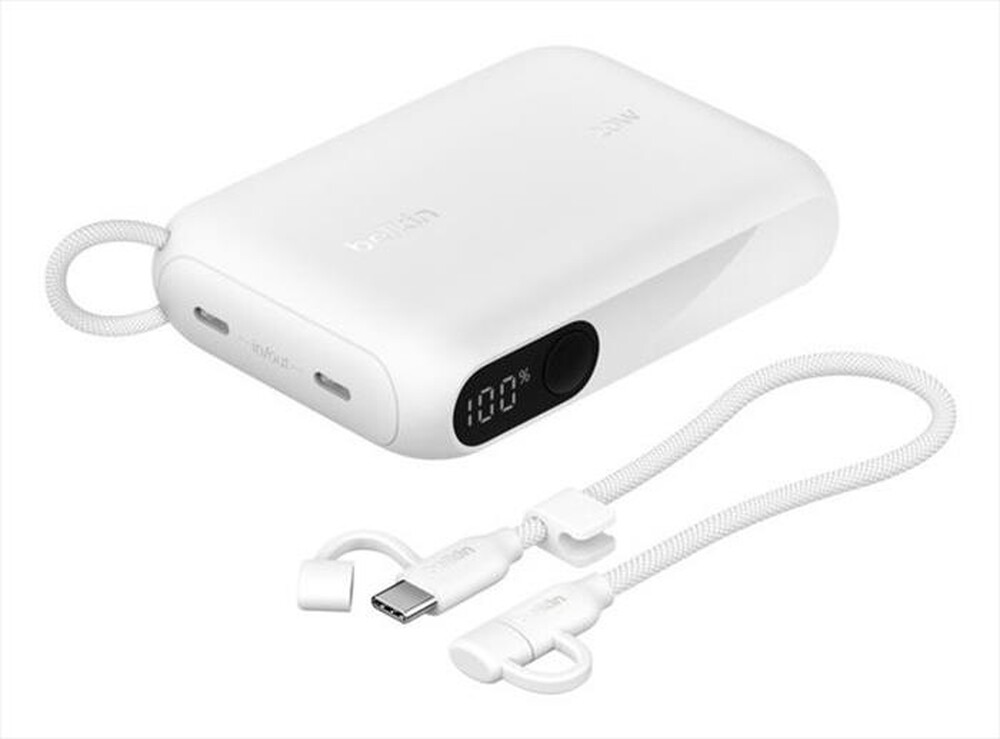 Immagine del prodotto BELKIN - Power Bank 10000 mAh, 2 porte USB-C-Bianco