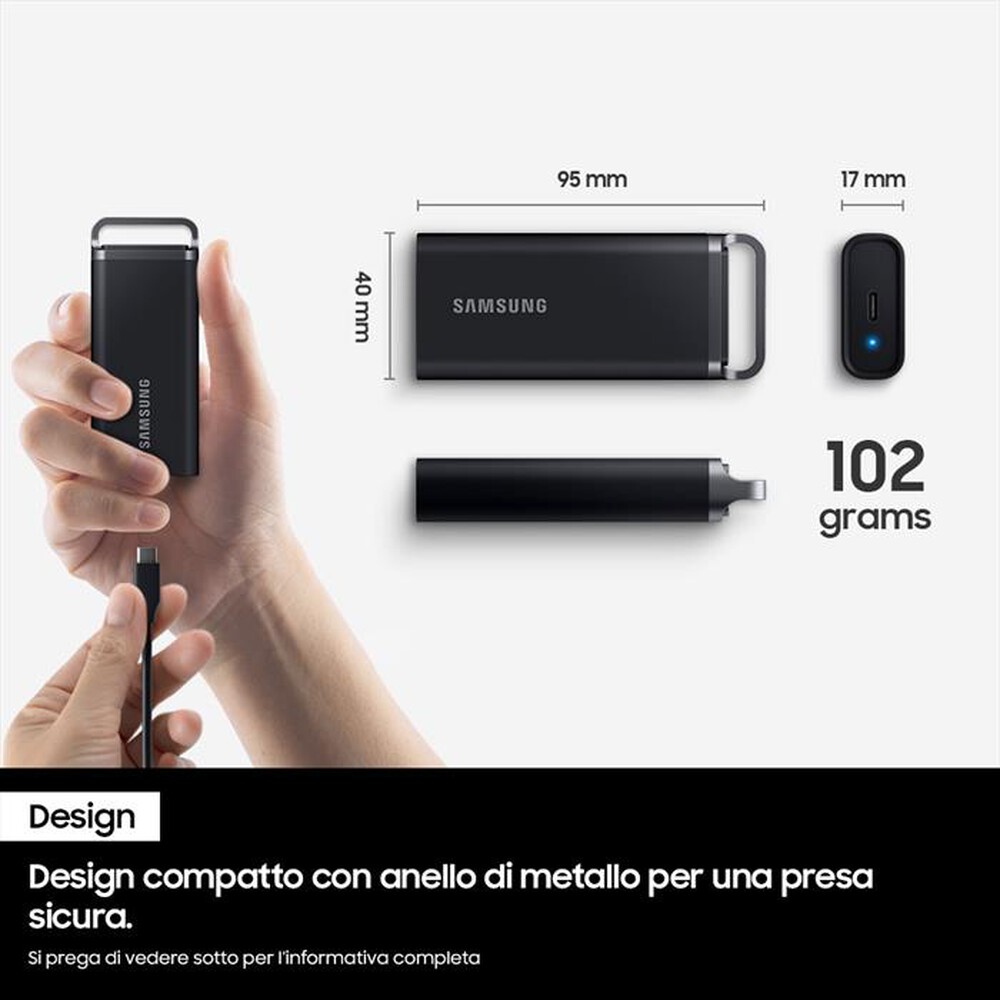 "SAMSUNG - Hard disk esterno BMPSSDPS5E-Nero"
