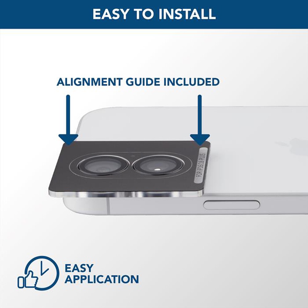 Immagine del prodotto CELLULARLINE - CAMERA LENS RING - IPHONE 16/16 PLUS-Transparent